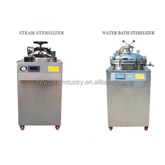 100L Vertical water bath resort machine food autoclave sterilzers for glass bottles cooking bags