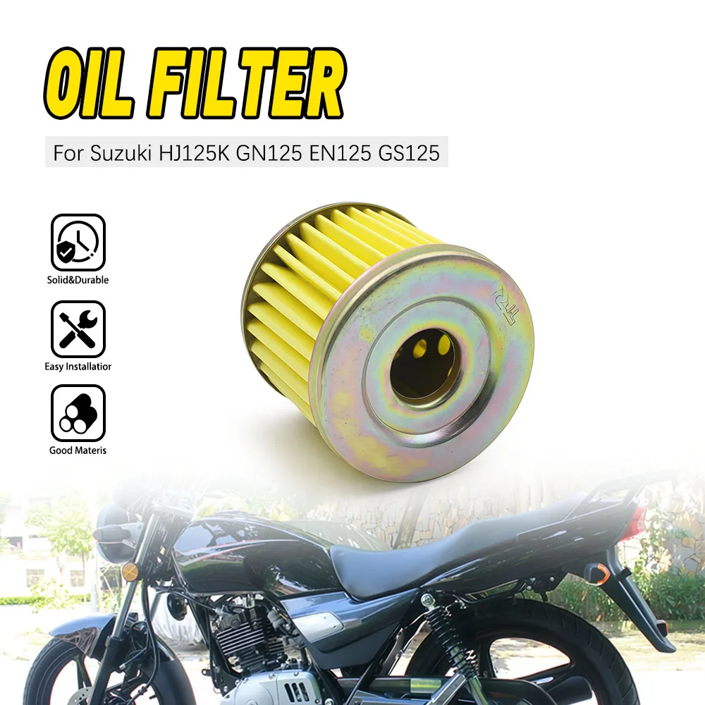 

For Suzuki HJ125K GN125 EN125 GS125 HJ GN EN 125 Motorcycle Engine Oil Filter Aftermarket Spare Parts Motorcycle Accessories