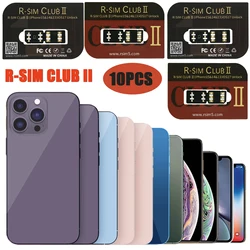 Rsim Club 2 QPE Esim Mode Unlock Sim Card R-SIM CLUB 2 For iphone For Ios17 MKSD Version Rsim 19 Sim Card Dual Side Card Sticker