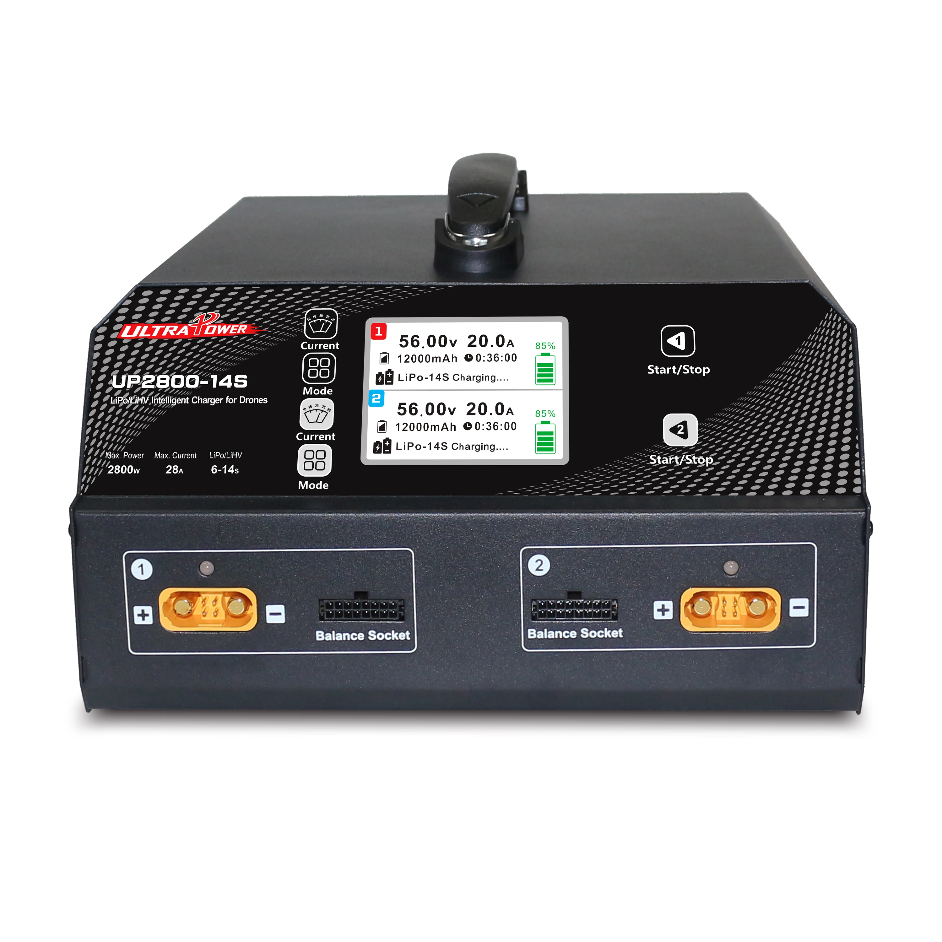 UltraPower UP2800-14S Intelligent Unmanned Aerial Vehicle Super Power 2800W AC 220V 6S-14S Lipo/LiHV/ Battery Balance Charger