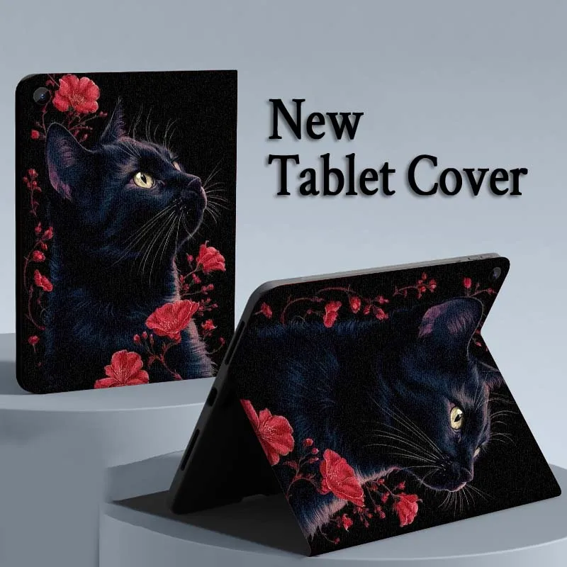 Cute Animal Cat Pattern For Samsung Galaxy Tab S11 S10 S9 S8 S7 S6 A10.1 A9 A8 A7 10.1 Lite FE Plus Inch Tablet Case