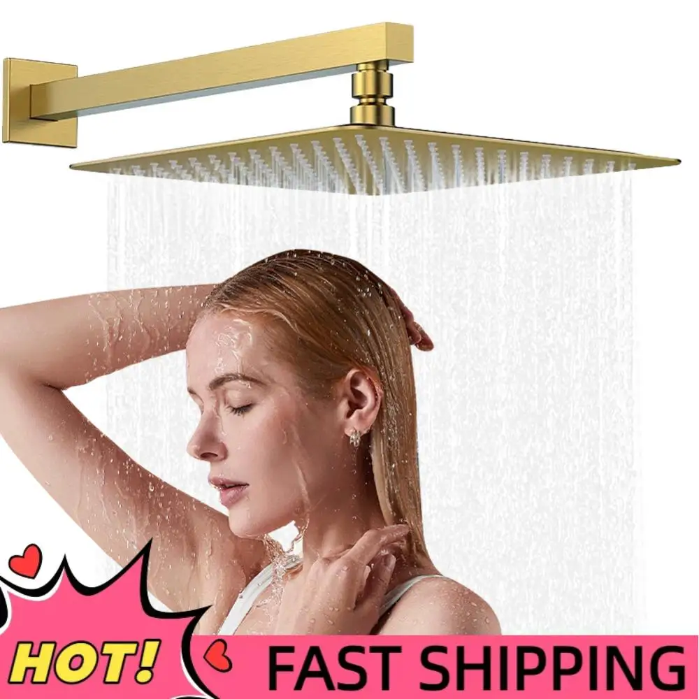 

10 Inch All-Copper Shower Head with Handshower Top Shower Head Polished Shower Sprayer for Home Bathroom Accessories