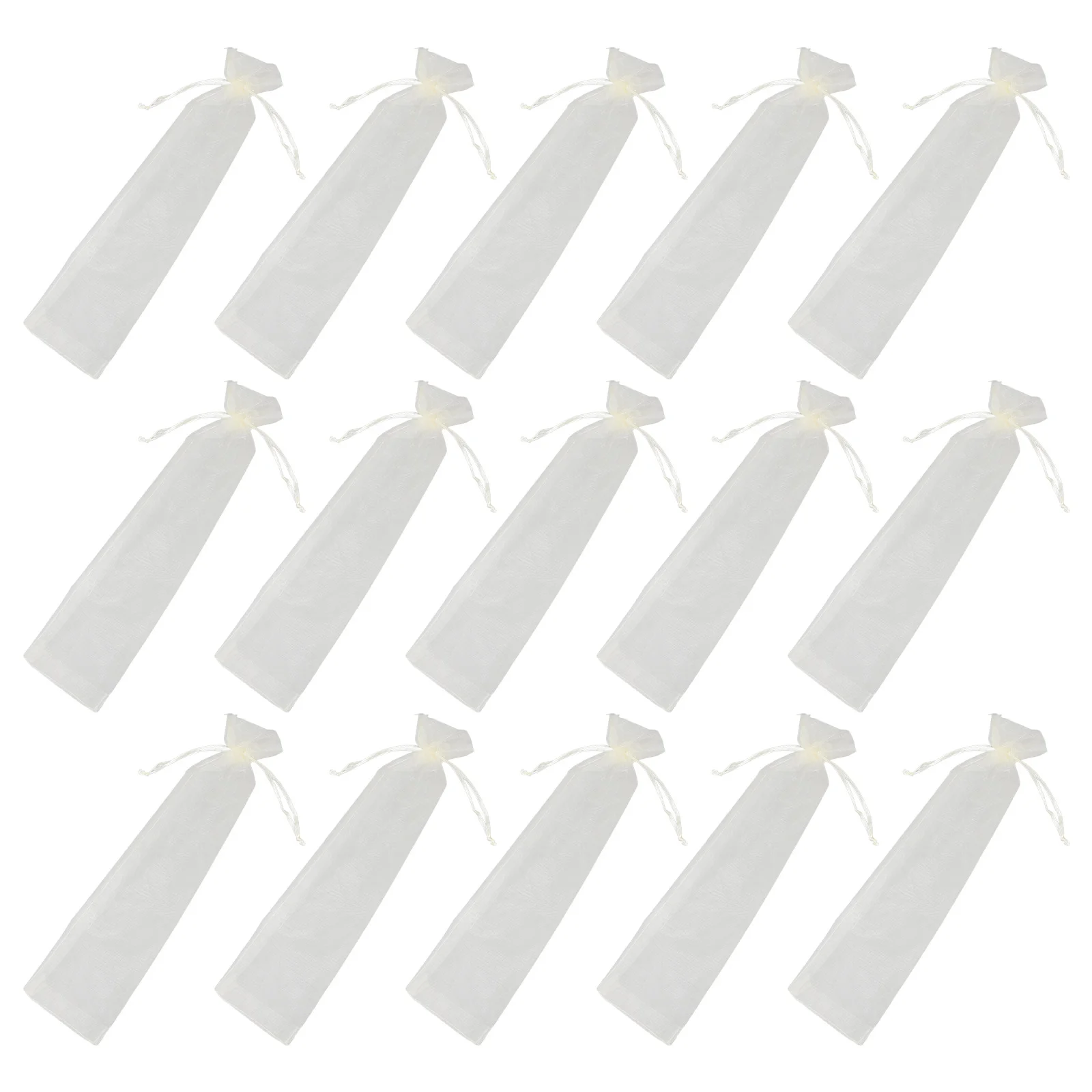 

50 Pcs Mesh Packaging Bag Drawstring Pouches Jewelry Bags Jewellery Foldable Travel