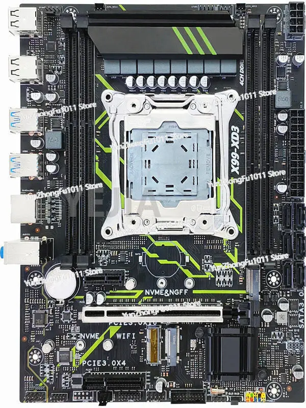 

Материнская плата X99-XD3 с оригинальным чипом C612, гигабитным Wi-Fi, слотами DDR3, X99-XD4, DDR4, 8-фазным прямым питанием, M.2