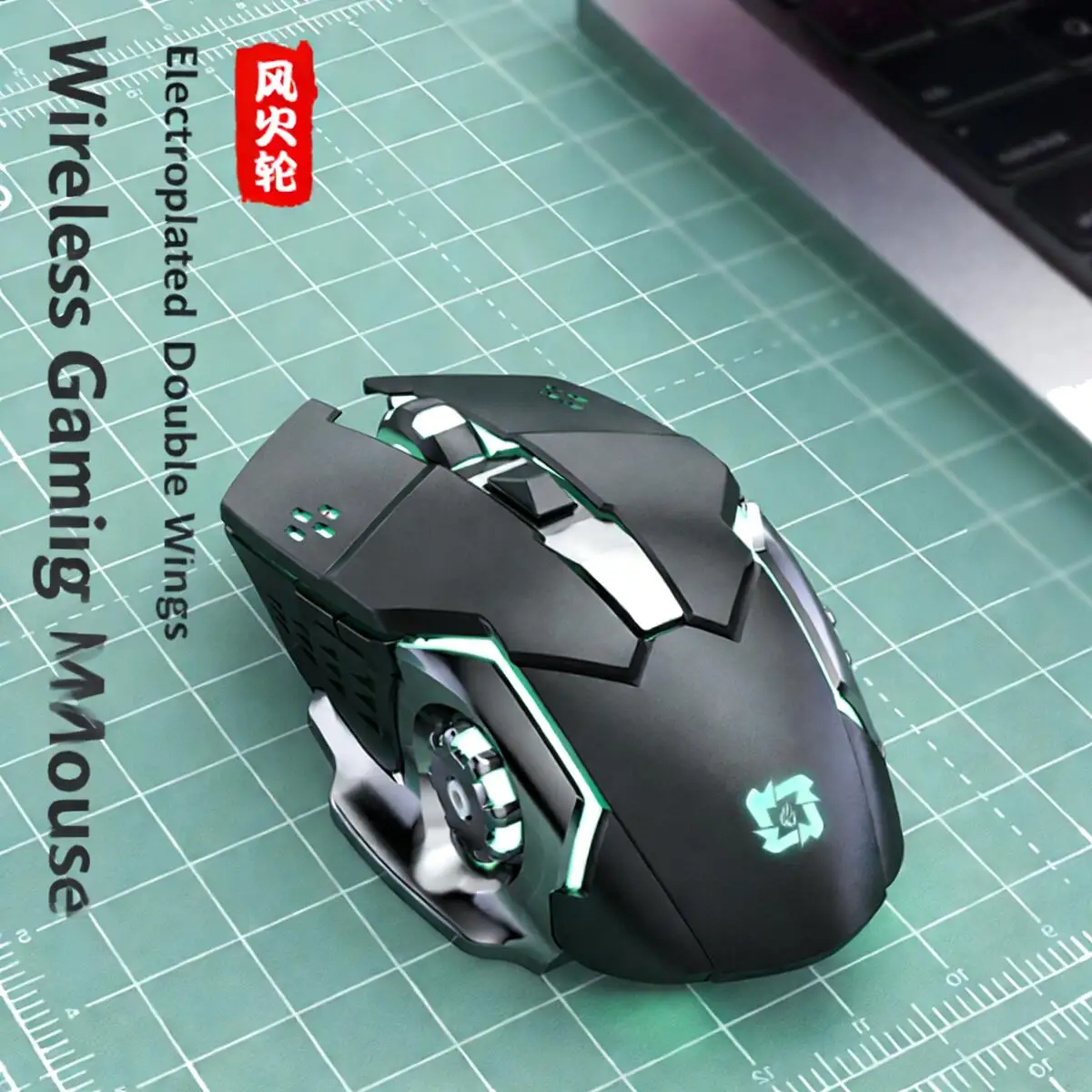 

Dual-Mode 2.4G Bluetooth Wireless Esport Mouse RGB Light Mute Click Ergonomic Type-C Charging Gaming Mice for PC Laptop Gamers