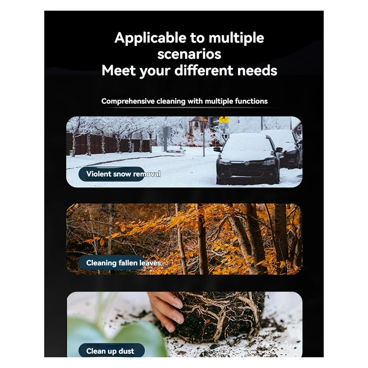 ABXHH 120000 Soplador de aire RPM, ventilador Turbo Jet superpotente, limpiador de polvo, soplador eléctrico inalámbrico, ventilador Turbo Jet portátil