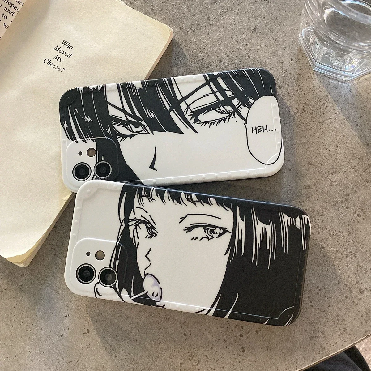 Horror Anime Cartoon Girl Tomie Kawakami Matte Soft Cover Case For iPhone 15 14 13 12 11 Pro Max TPU Shockproof Phone Case