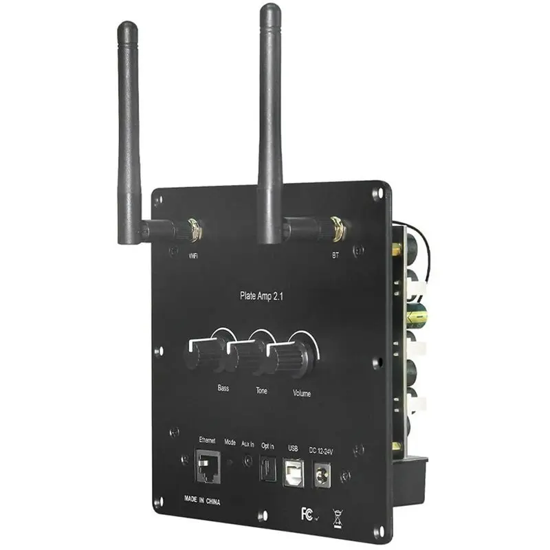 Wireless 2.1 Multiroom Soundbar Home Theater System Wifi Bluetooth Plate Amplifier 2.1 Channels For TV, Music Streaming