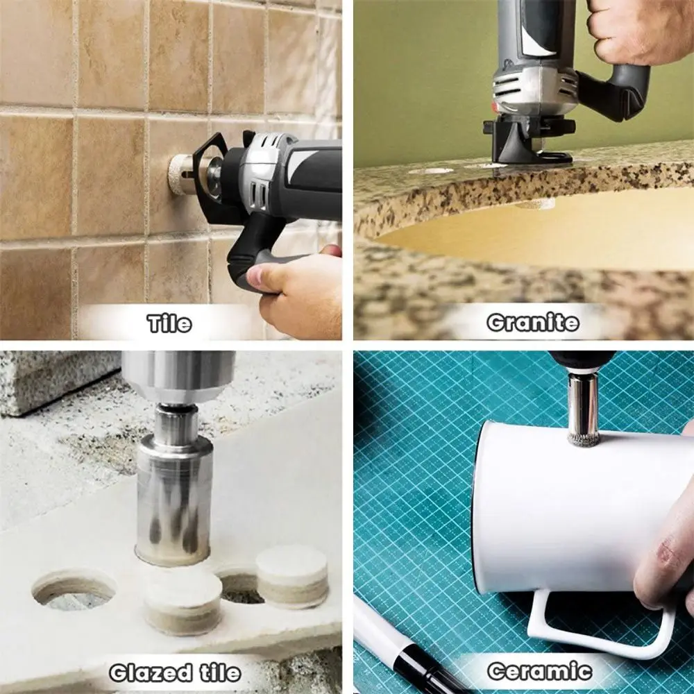

Granite Brick Drill Tile Ceramic Core Drill Hole Saw Cutter Diamond Core Bit Marble Drill Bits Hole Saw Drills Marble Opener