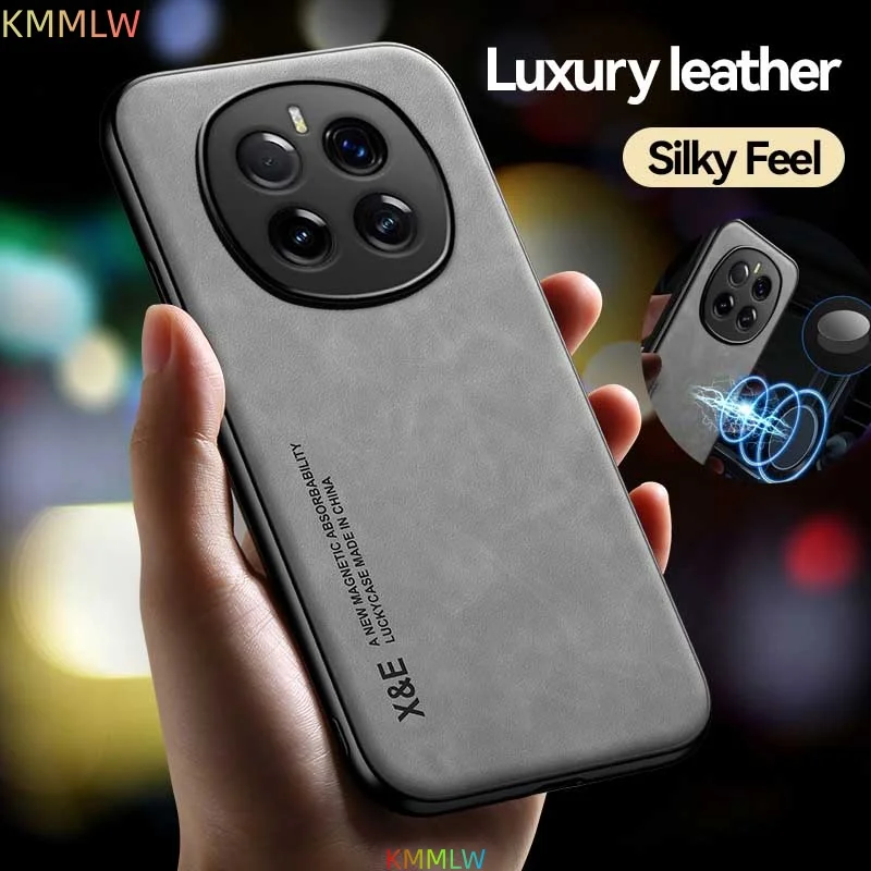 Luxury Leather Funda for Honor Magic 7 Lite Case Ultra Thin Car Magnetic Protection Phone Cover for Honor Magic 7 Pro Capa