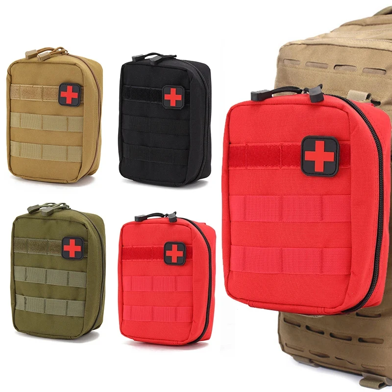 First Aid Bag Tactical Medical Pouch Outdoor MOLLE EMT Emergency Survival Kit Hunting Camo Training Bag