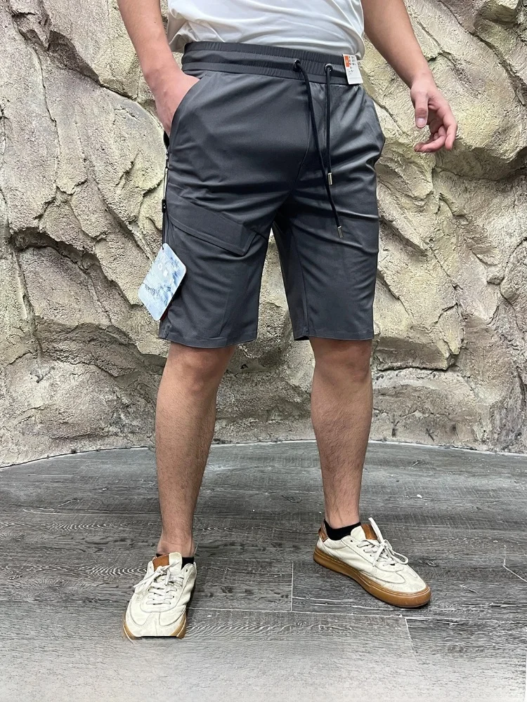 

Sl Pred Glue Outdoor Men's orts New Summer 2026 Side Zip ket Sports Stand Fit Nylon Lycra Blend M Faion