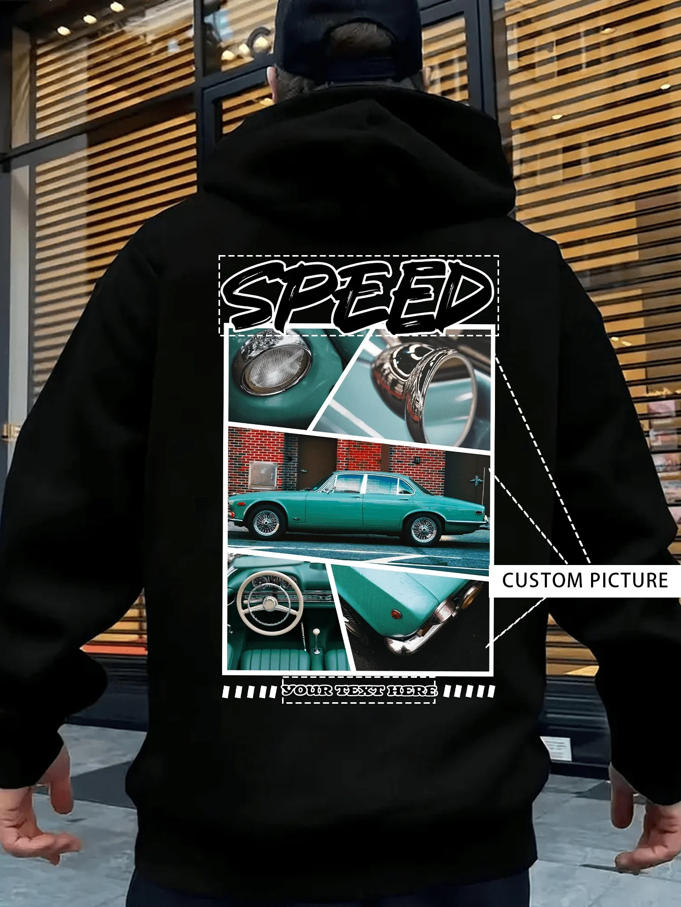 

Толстовка из чистого хлопка с рисунком Speed Car Collage — идеально подходит для того, как в автомобильную культуру, смесь стиля и страсти