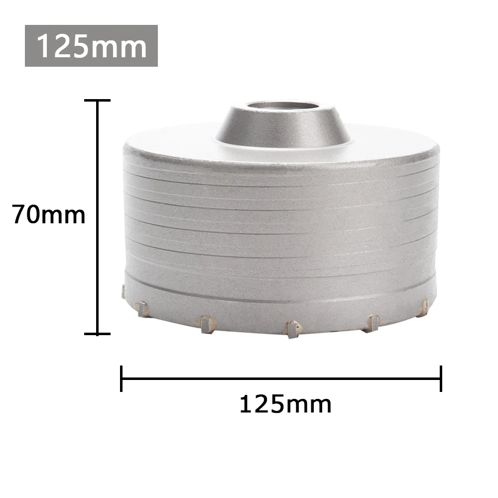 1Pc 30-150mm Boren kroon voor Betonnen Muur Gatenzaag SDS PLUS Hamerboor set met Ronde As Cement Steen Cutter Tool