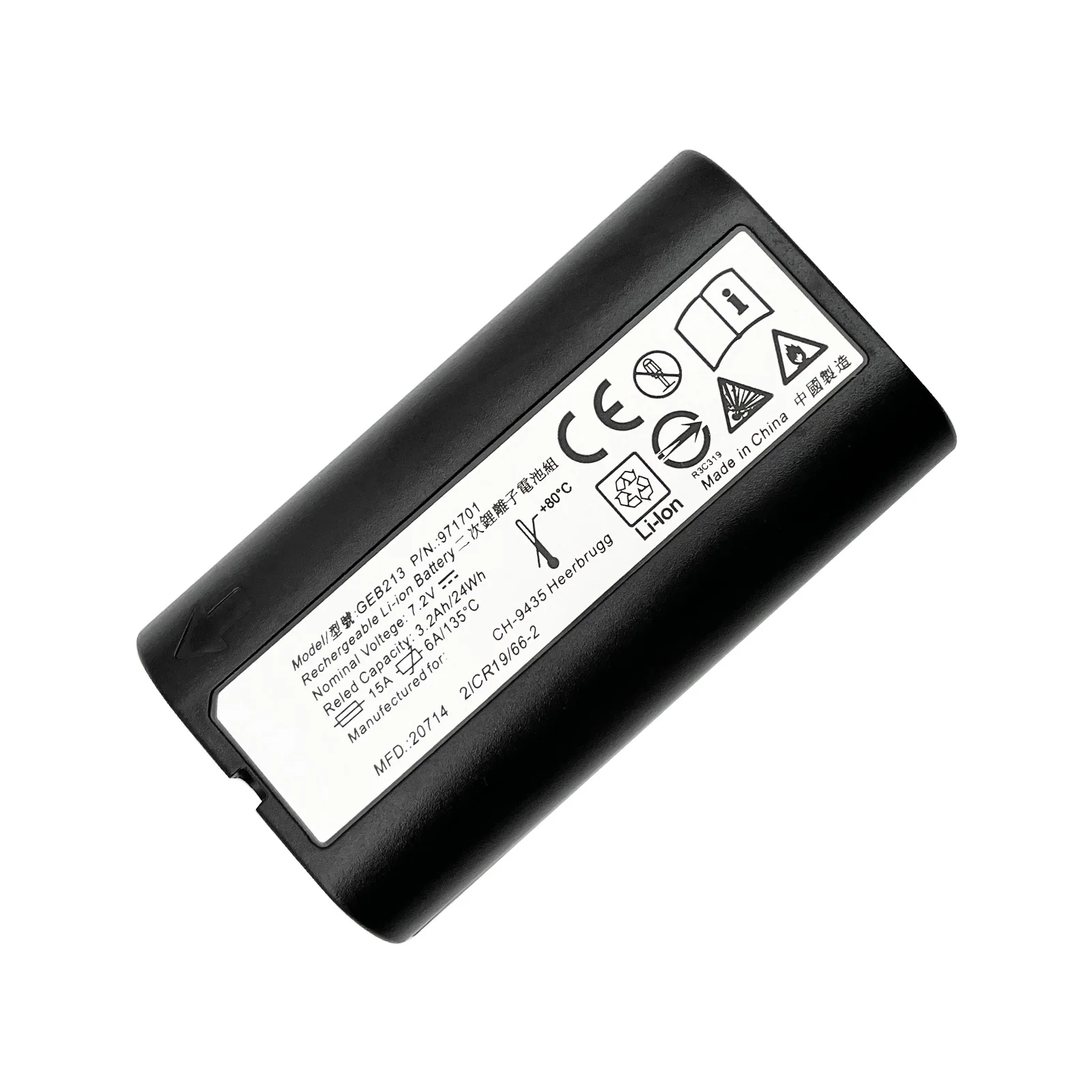 7.2V 3200mAh GEB213 Battery For Leica CS10 CS15 Data Collector GNSS Receiver