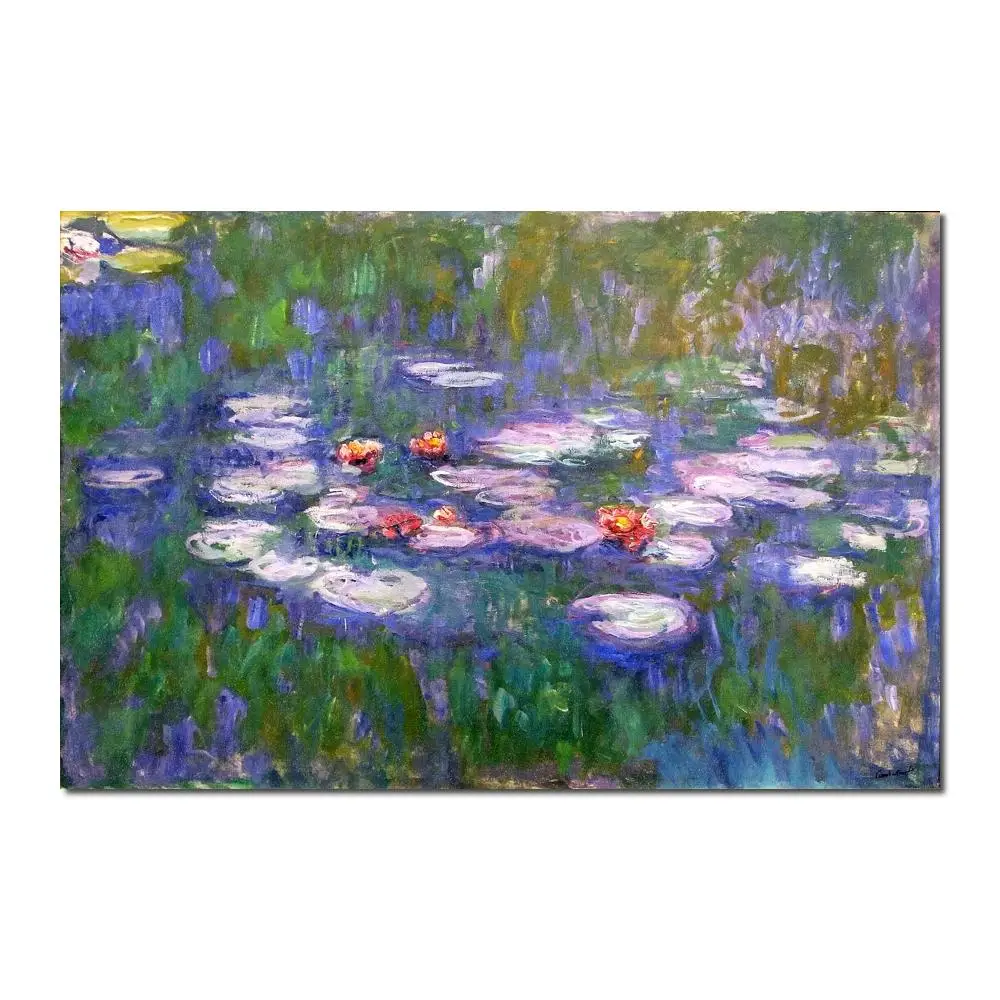 

Water Lilies- by Claude Monet Oil paintings reproduction Landscapes art hand-painted home decor