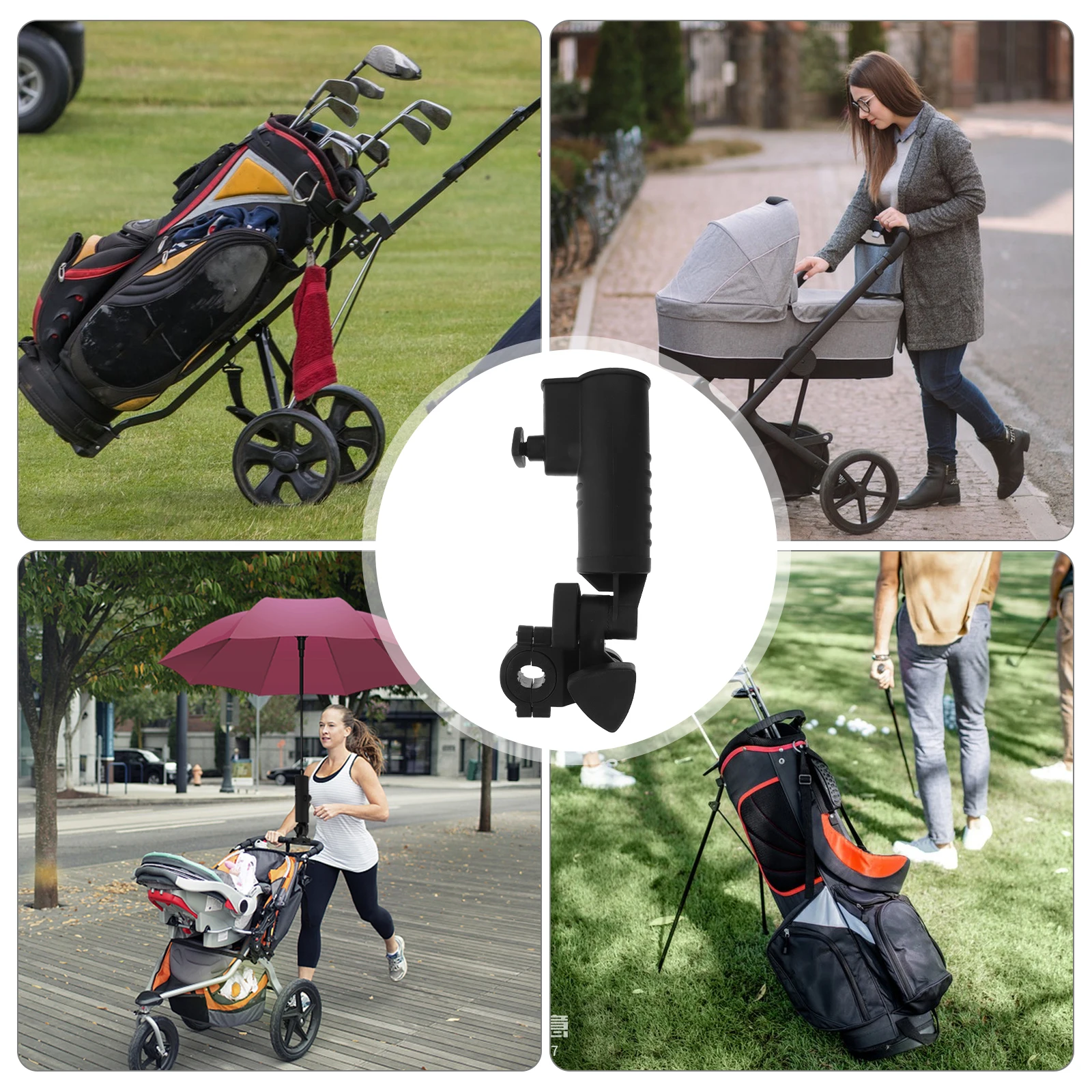 

1Pcs Versatile Golfs Cart Umbrella Stand Adjustable Trolley Umbrella Holder For Golfers