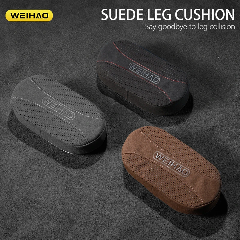 

Car Knee Cushion Leather Knee Pad For Car Interior Pillow Comfortable Memory Foam Universal Truck Thigh Support Car Accessories