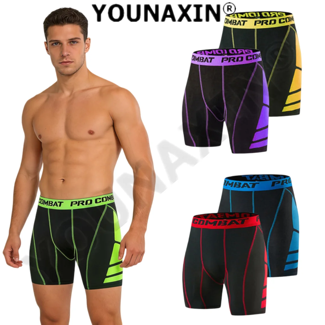 

5 Pcs Men Sports Underwear Exercise Running Leggings Pants Basketball Boy Training Women Yoga Fitness Shorts S M L XL 2XL 3XL