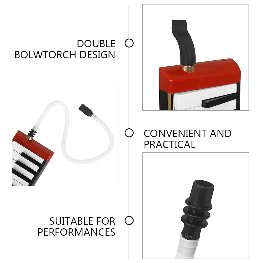 

Organ Blowing Tube Set Musical Instruments Melodica for Beginner Mouth Mouthpiece