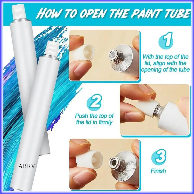 

Highly Recommended-48 Pcs Empty Aluminum Paint Tubes 20Ml For Making Paint And Store Remaining Paint Acrylic Oil With 4 Label