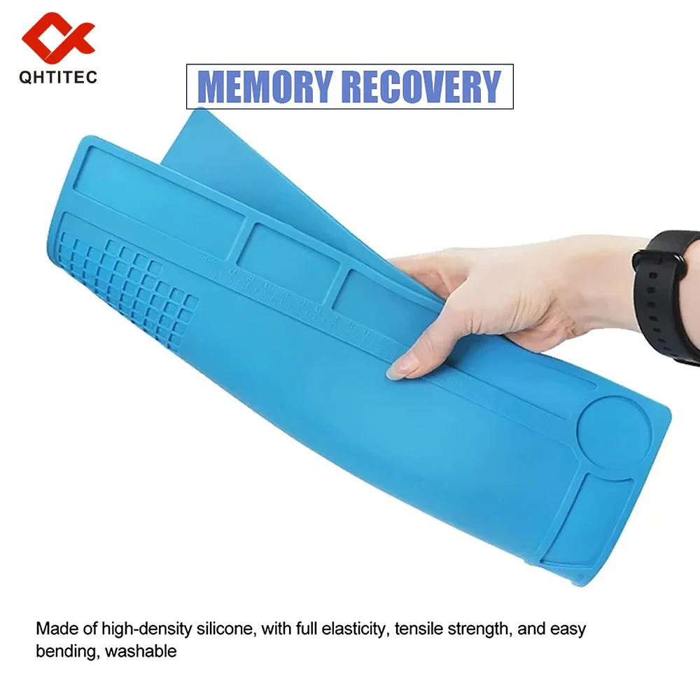 Anti-static ESD Soldering Silicone Mat Heat-Resistant Work Pad For Soldering Iron Soldering Station Repair Desoldering Platform