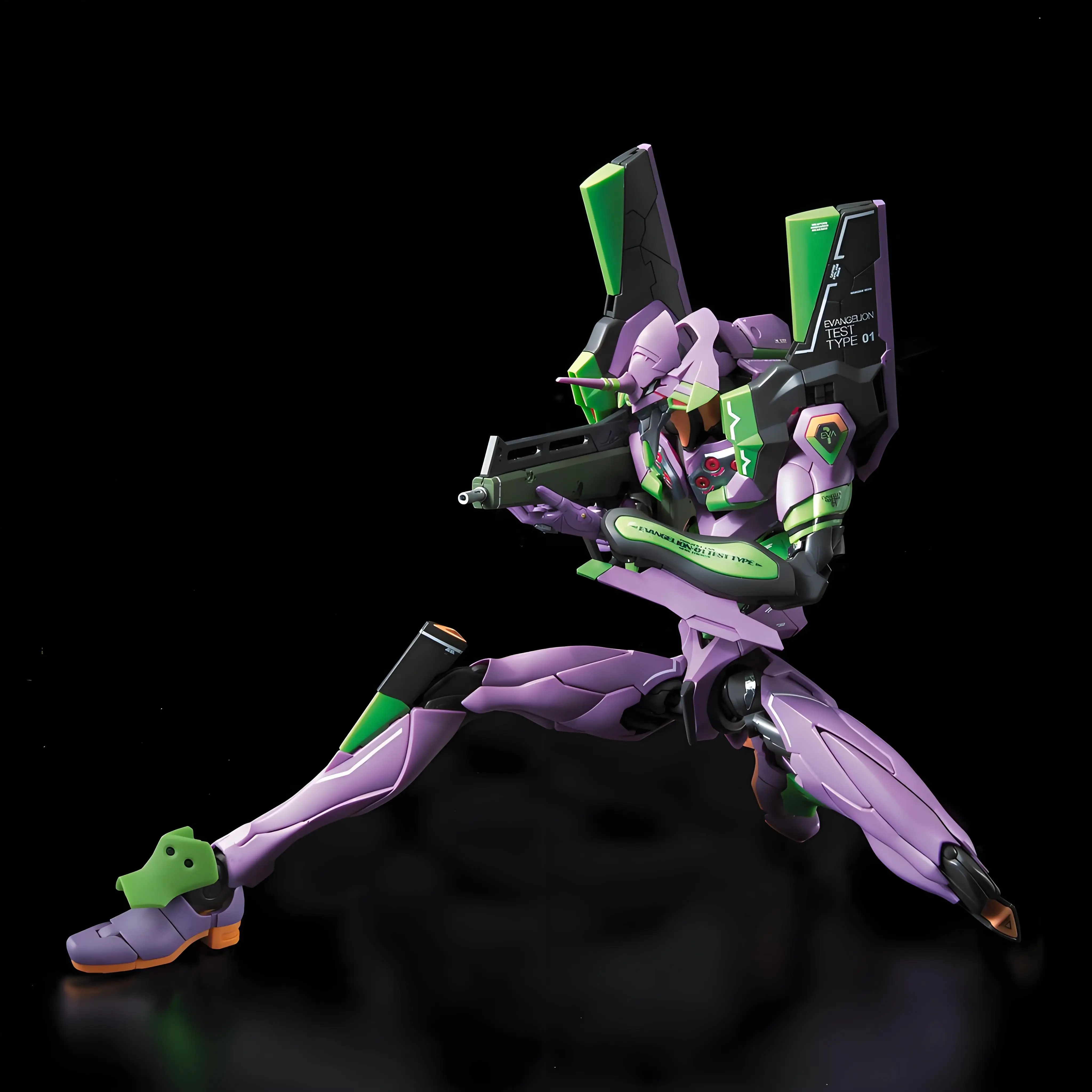 Bandai original gundam rg evangelion unidade-01 dx transformador conjunto figuras de ação brinquedos presentes colecionáveis para crianças