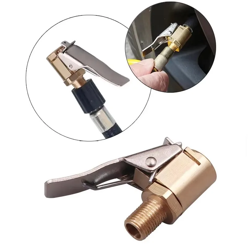 1/2/3/4/5Pcs Car Tire Inflator Valve Nozzle Chuck Tyre Inflator Pump Valve Quick Clip Connector Accessories