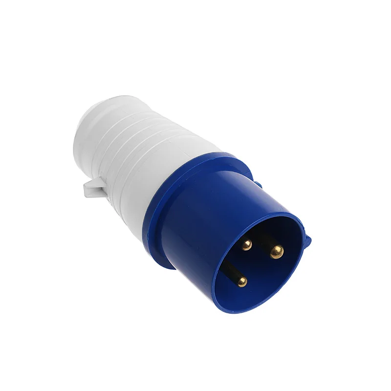 Professional 3-Pin 32A Waterproof Industrial Plug Heavy Duty Electrical Connector for Outdoor & Harsh Environments