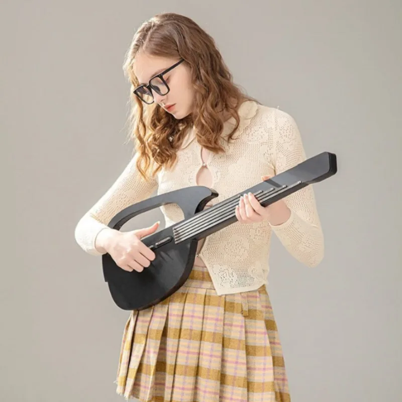 Intelligent Strumless Electric Guitar Automatic Singing Playing Beginner Silent Guitar Band Portable Accompaniment Instrument