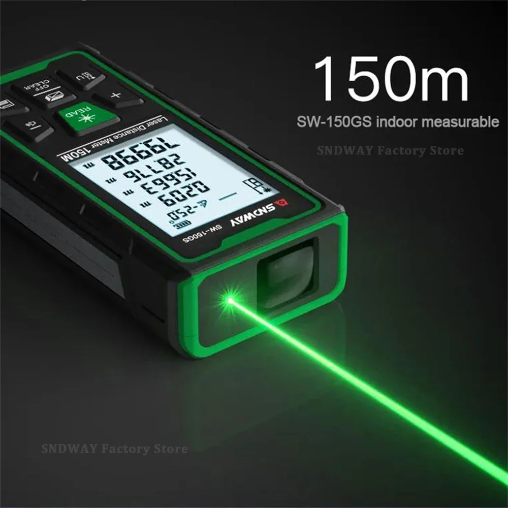 80GS 120 150 Laser Meter Digital Rangefinder Professional Green Measure Range Finder