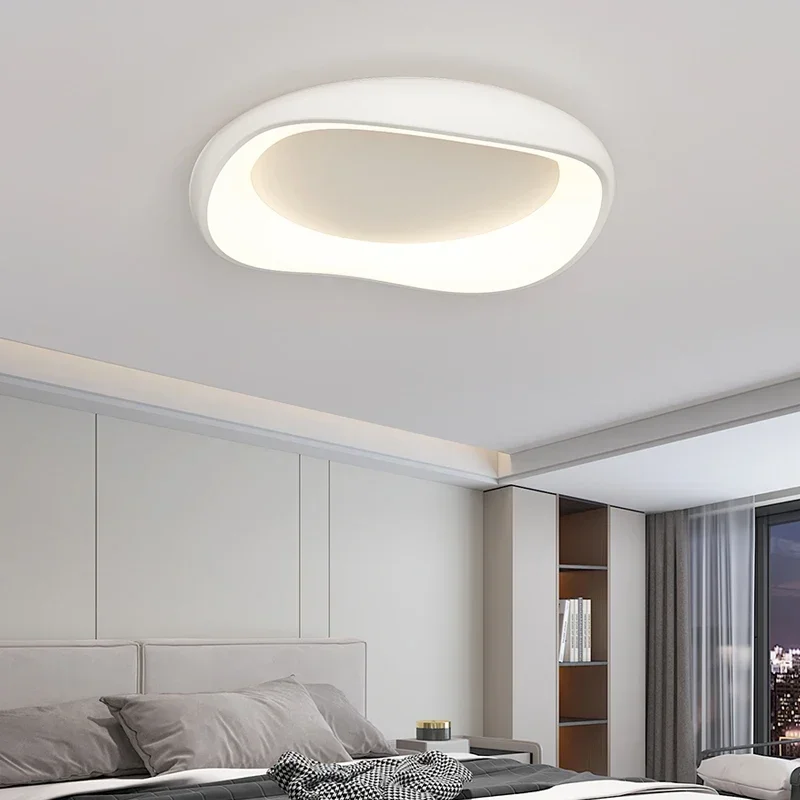 Nordic Simple Circle Led Ceiling Lamp Full Spectrum Eye Protection Lamps Dimmable Bedroom Study Home Decor Lustre Light Fixtures