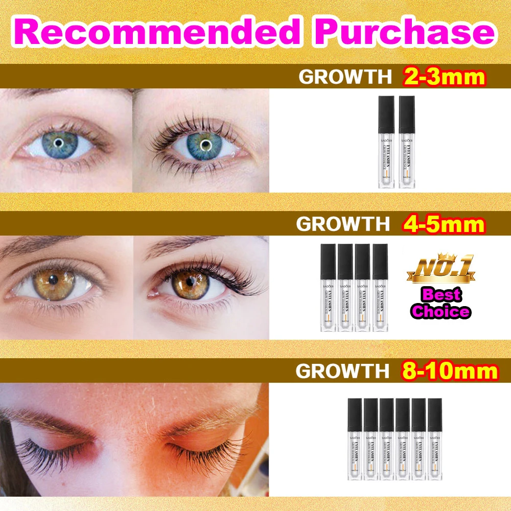 Natural Eyelash Growth Serum Nourishing Fast Eyelashes Enhancer Longer Thicker Fuller Lashes Eyebrows Lift Eye Care Products