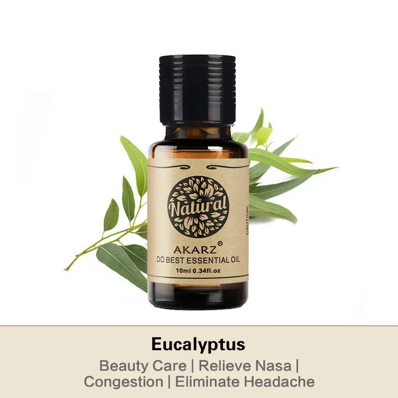 AKARZ Eucalyptus Essential Oil Beauty Care Relieve Nasal Congestion Headache Eliminate Muscle Ache Eucalyptus Oil