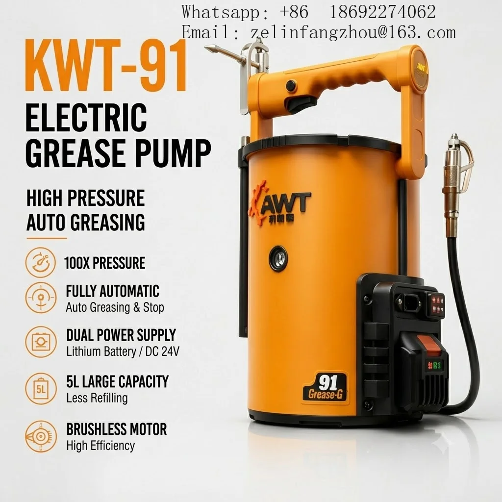 CAVITT Automatic Electric Grease Pump System OEM 5L 60MPa High Pressure Continuous Lubrication for Heavy Duty Machinery