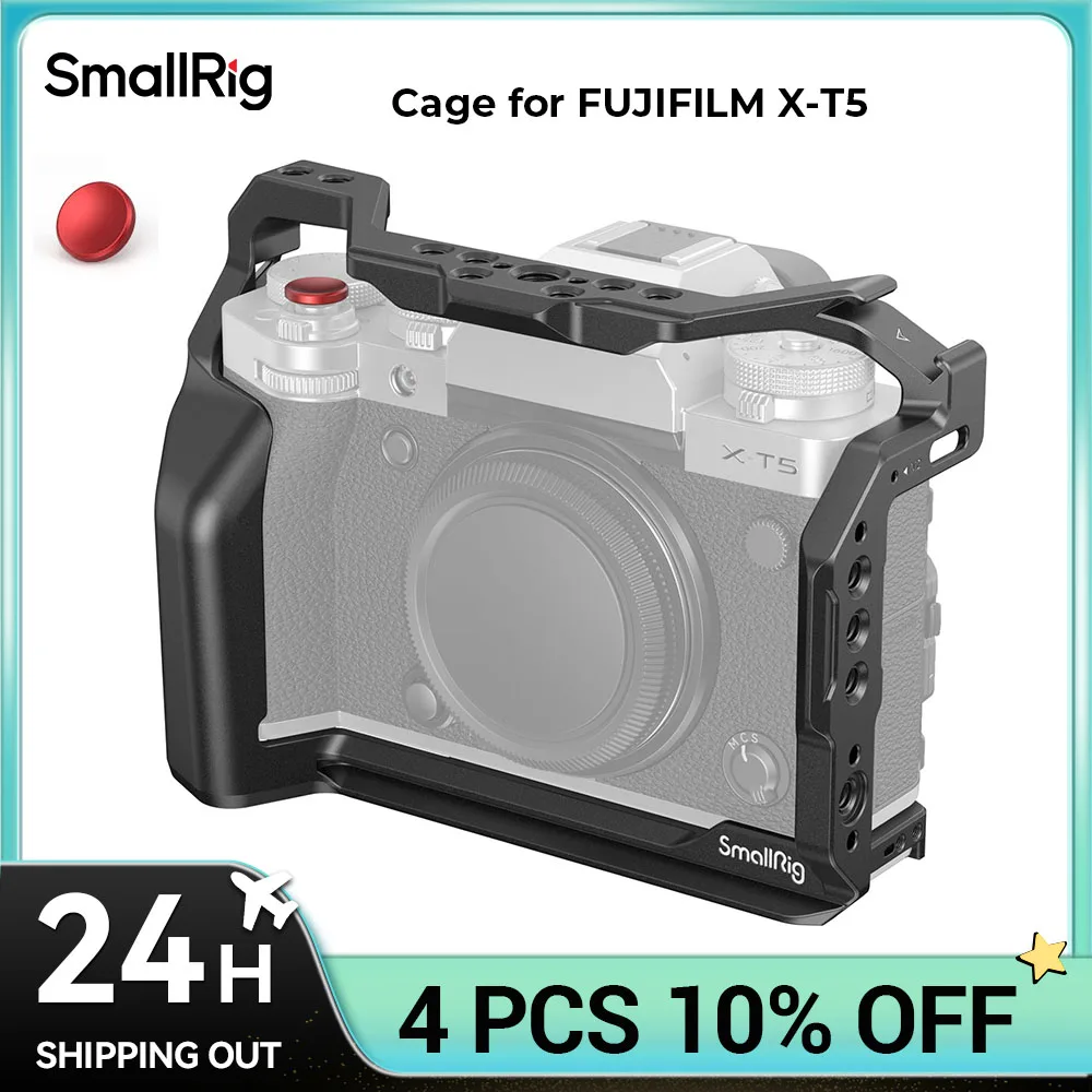 Wielofunkcyjna klatka SmallRig do FUJIFILM X-T5 Retro ręczny zestaw klatek z otworami ustalającymi 1/4 ''-20 , 3/8" -16 i ARRI 4135