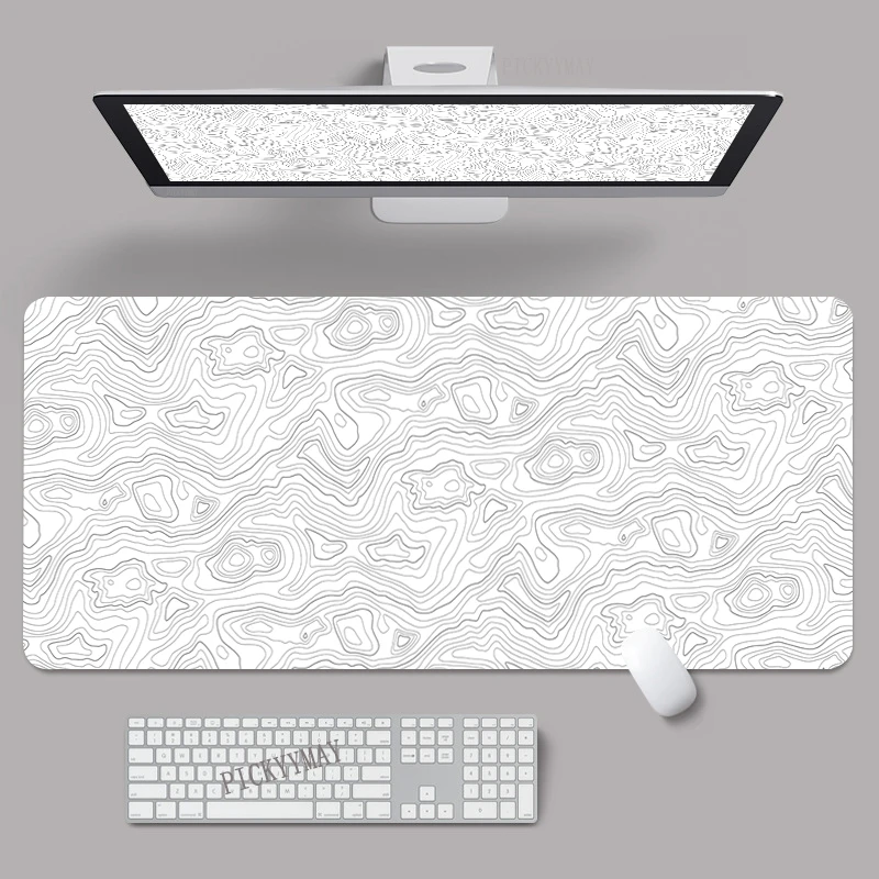 Black and white Office mouse pad Desk carpet Office mouse pad large mouse pad desk pad keyboard pad Design mouse pad