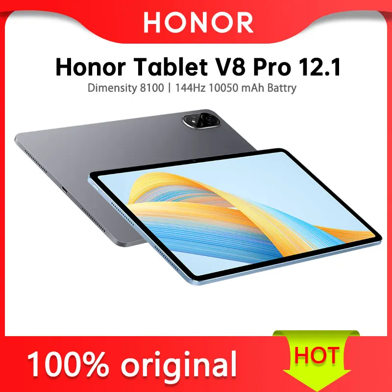 قرص Honor V8 Pro بشاشة 12.1 بوصة 144 هرتز أبعاد 8100CPU بطارية 10050 mAh MagicOS 7.0 (على أساس أندرويد 12)