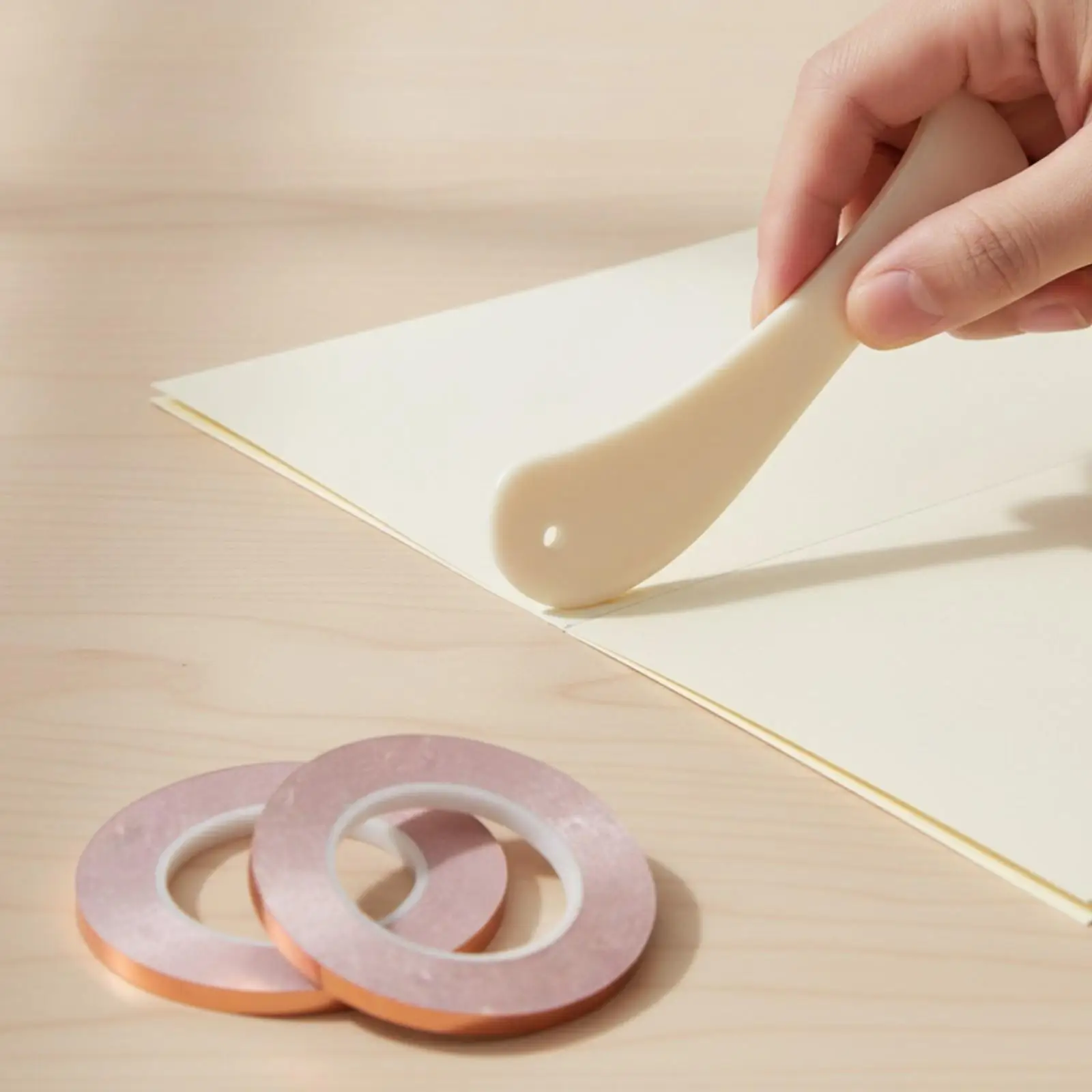 Adhesive Copper Foil Strip for Guitar Cavity Shielding Wire Protection and Art Craft Use with Precision Bone Folder Included