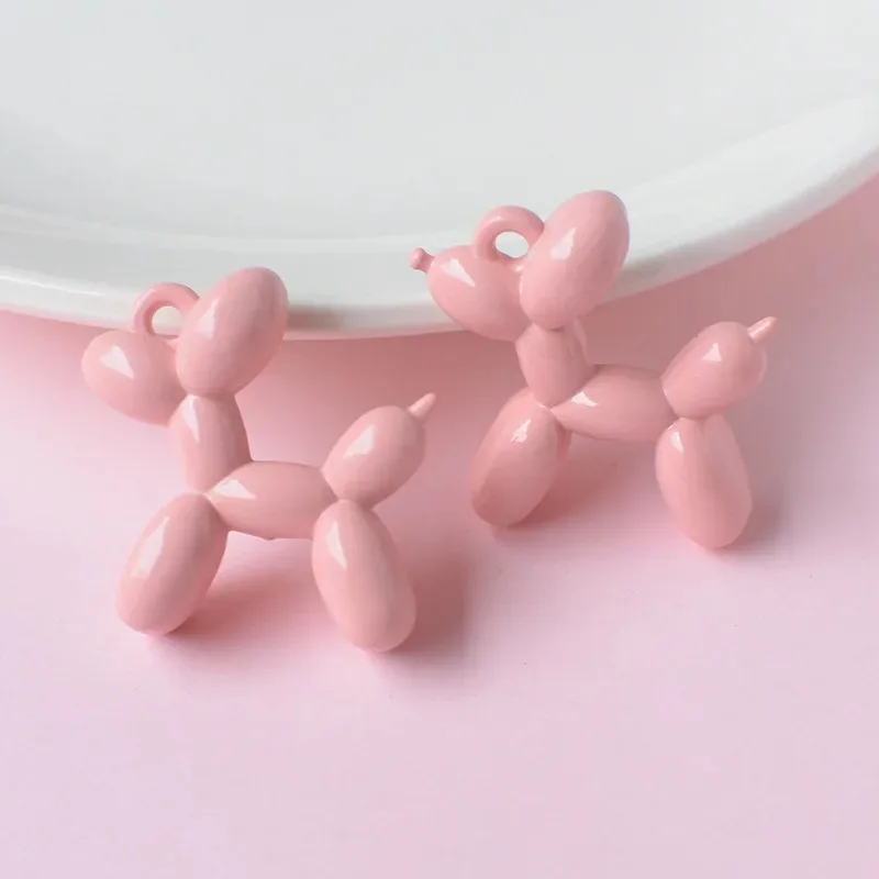 10 Stück Cartoon Ballonhund Harz-Tieranhänger für Halsketten, Armbänder, Schlüsselanhänger, DIY Schmuckherstellung Zubehör – Detail 6