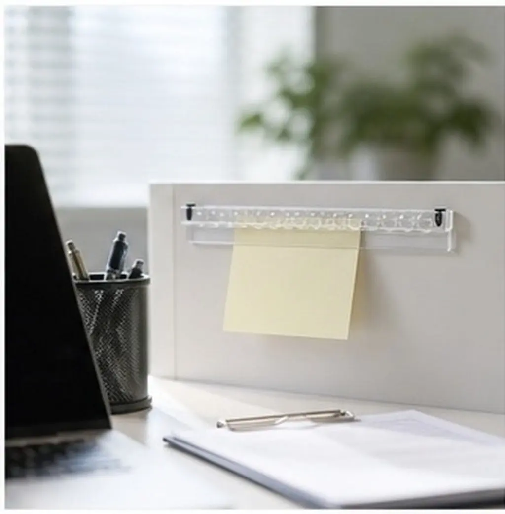 30Cm Clear Ticket Rail Holder for Restaurant Order Tickets Takeaway Receipts Menus No Hole Punching Paper Clamp