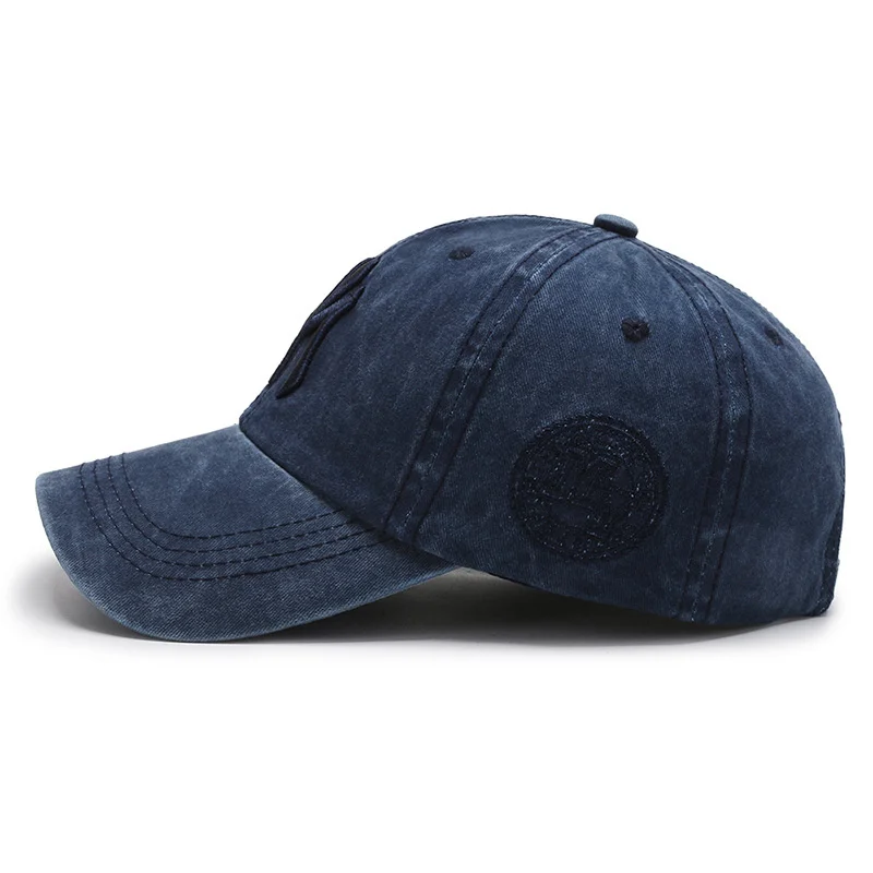 Casquette de Baseball Vintage en Coton Sergé Délavé pour Homme et Femme, Chapeau de Papa Ajustable pour Adolescent