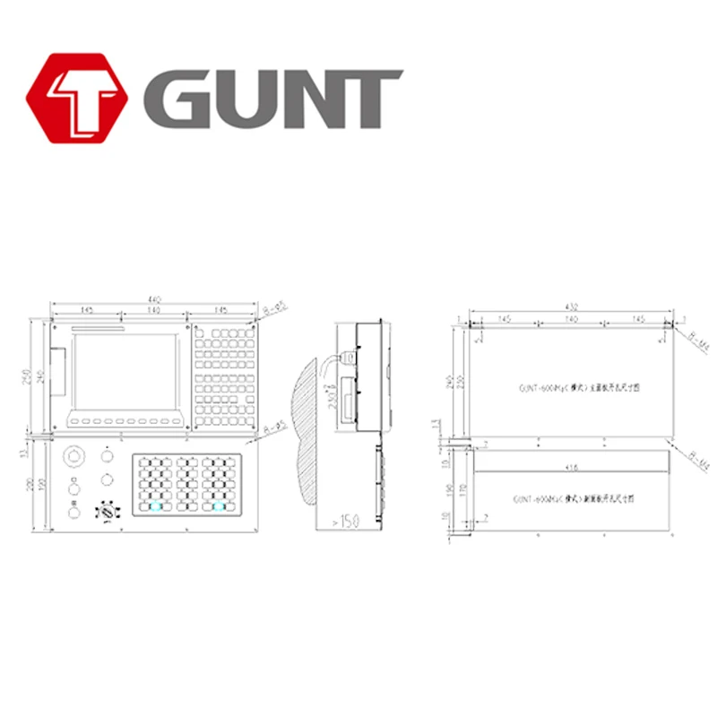 GUNT-600iMa milling machine CNC system 3/8-axis CNC milling machine,drilling centre, 5-axis tool grinding machine controller