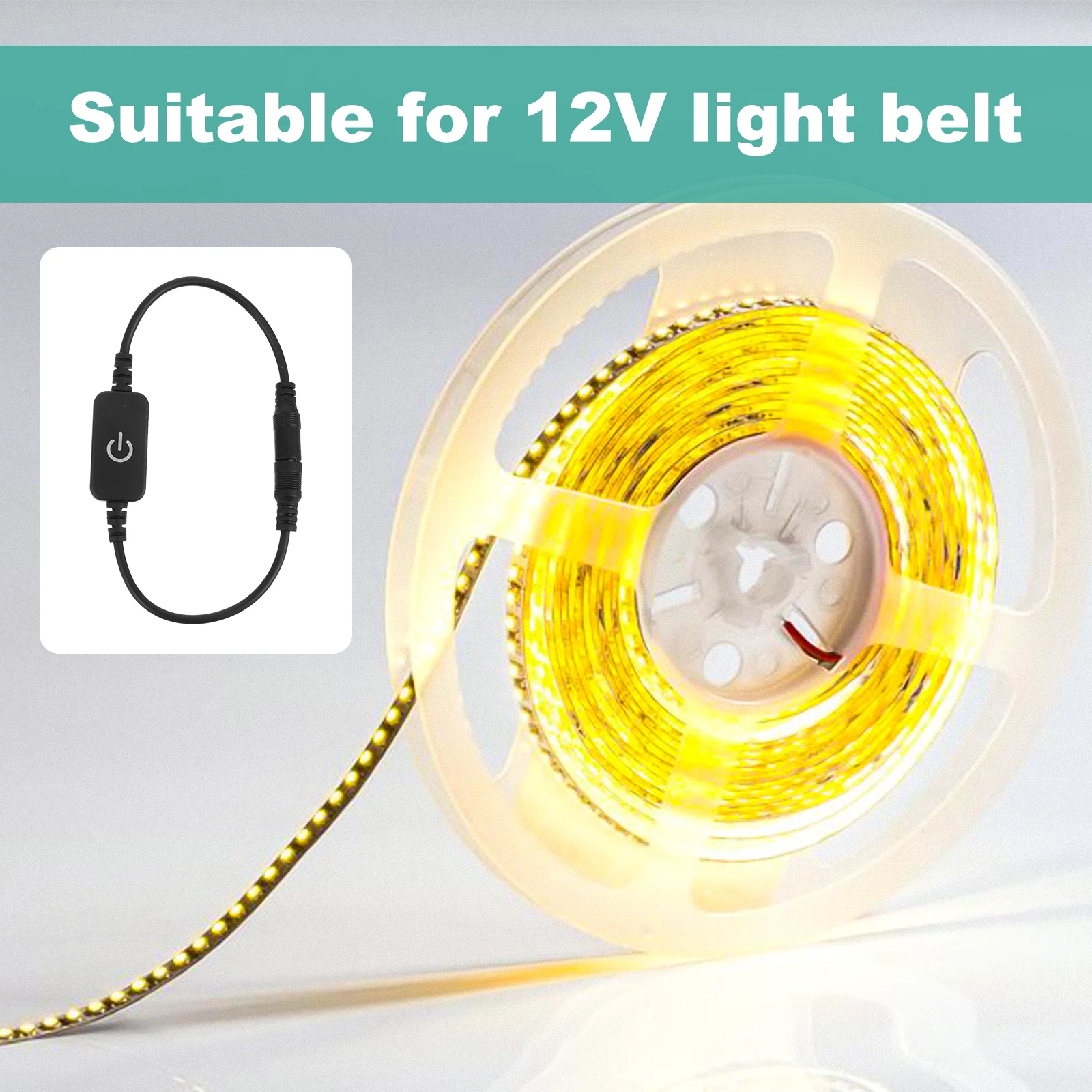 

LED Light Strip 12V DC Touch Controller Smart Sensor Adjustment Night Light Non Flickering Energy Saving