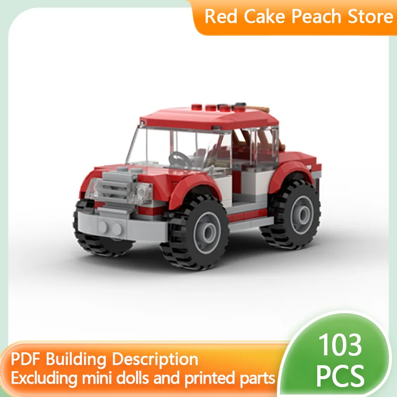 

City Car Model MOC Building Bricks Off-Road Vehicle Modular Technology Children Holiday Gifts Assemble Toys Suit
