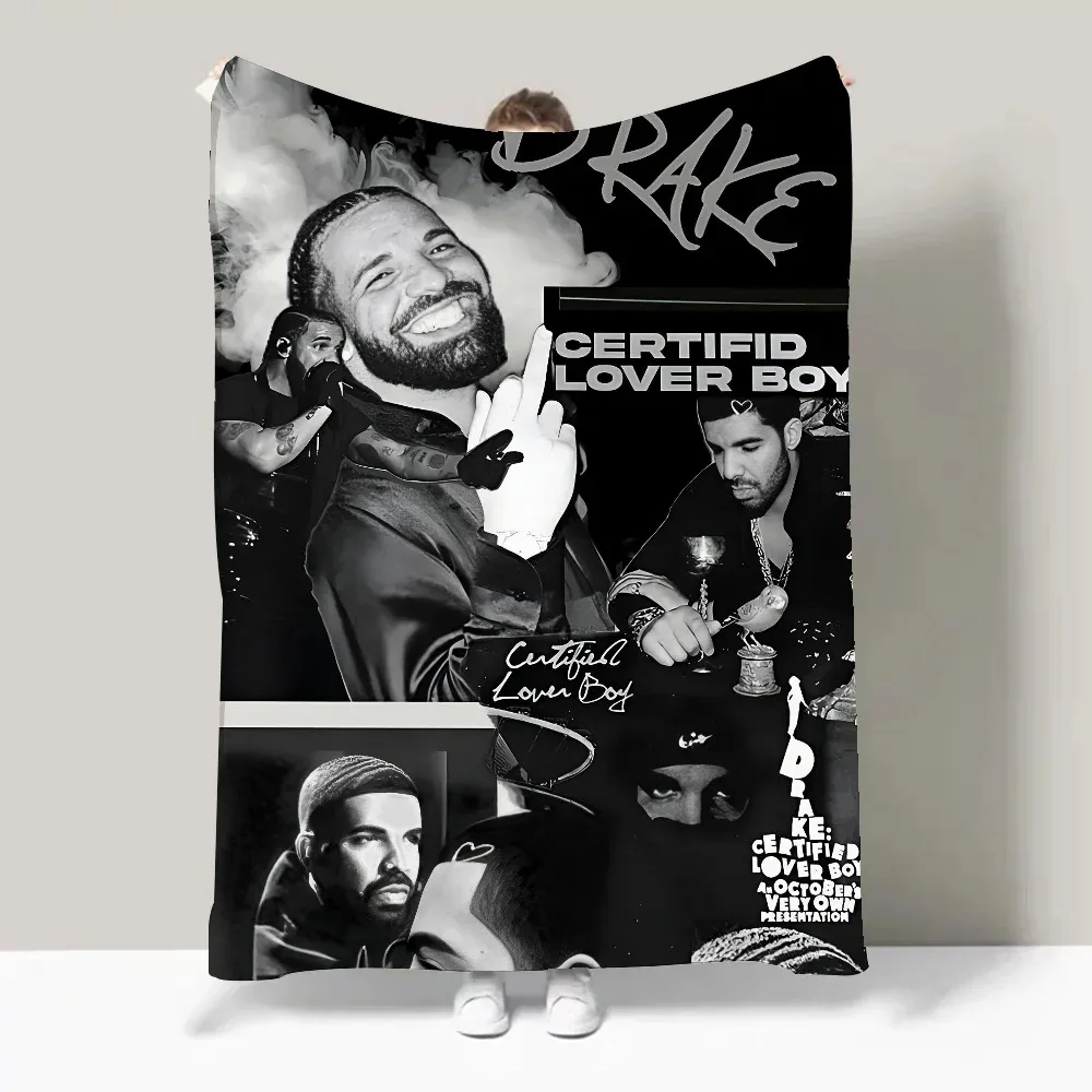 D-Drake For All the Dogs Blanket Perfect Gift For Sofa Office Bed Plane Travel Sleep Read Relax Camping