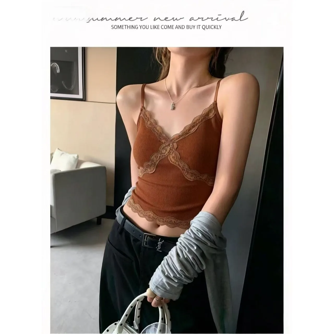 Fashionable Chic Integrated Fixed Cup Mat Soft Warm Trendy Women's Back Beauty East Gate New Arrival Comfortable Underwear