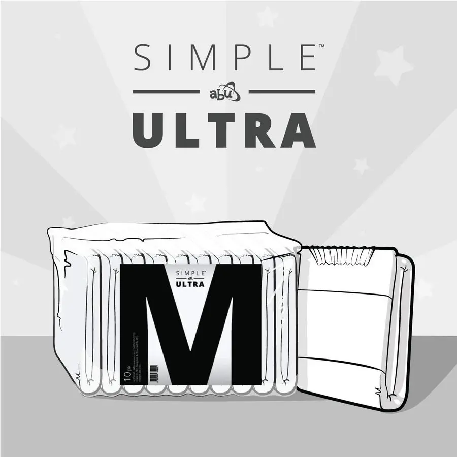Pañales Simple Ultra, paquete de 10 grandes