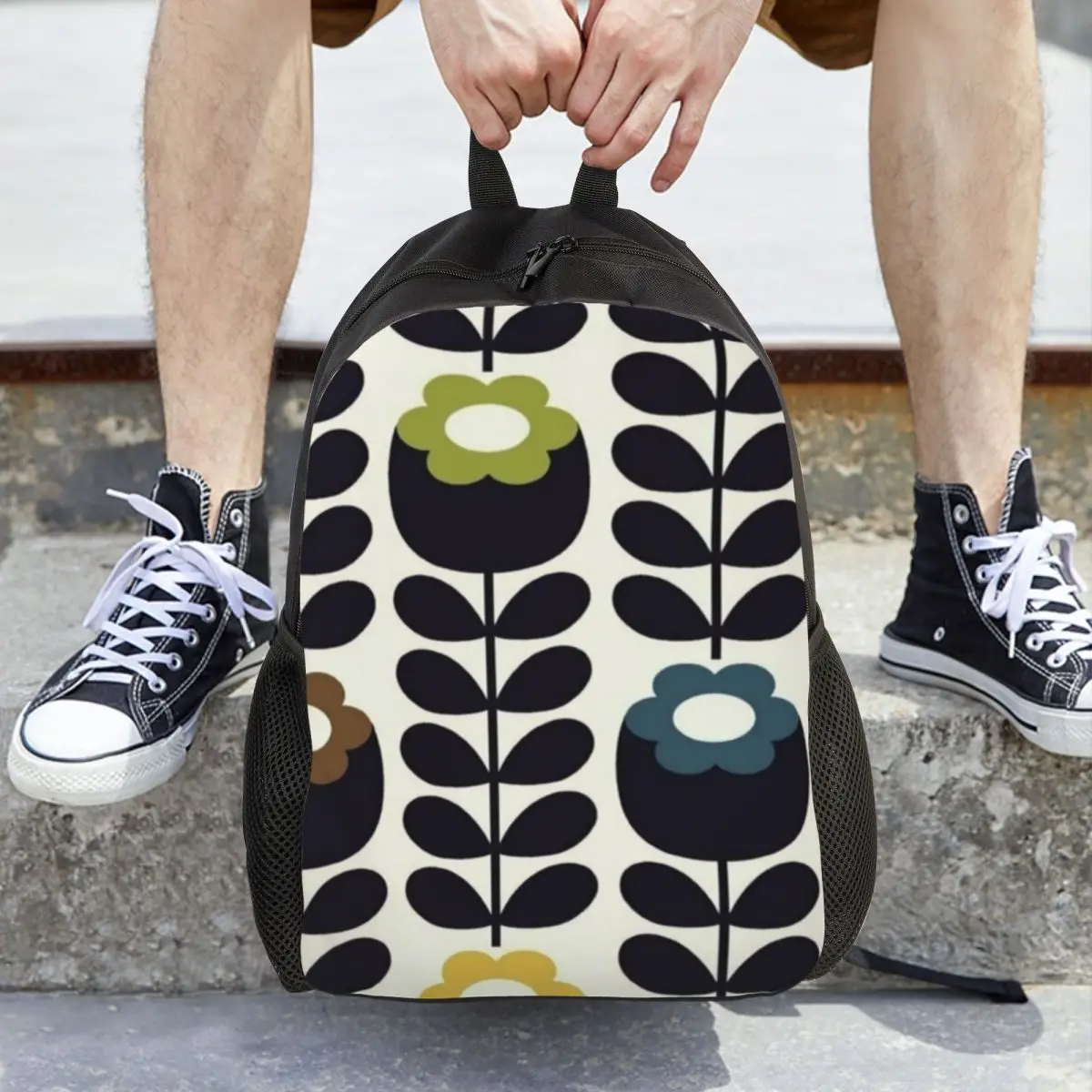 

Рюкзак Orla Kiely с цветочным принтом, Лидер продаж, рюкзак большой емкости, детская сумка для книг, школьная сумка, сумки на плечо для мужчин и женщин