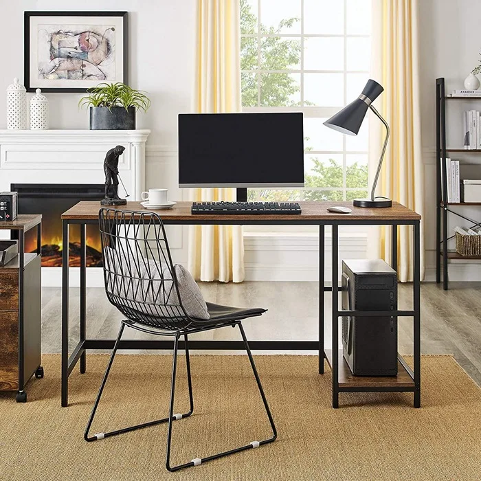 Double Desk Desktop Computer Table and Chair Combination Staff Seat Four Staff Desk Boss Desk